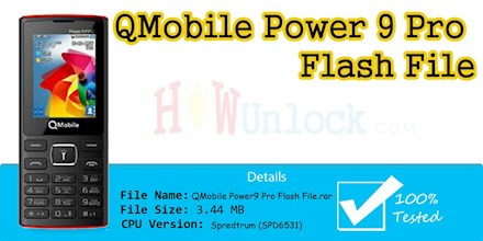 QMobile Power9 Pro Flash File